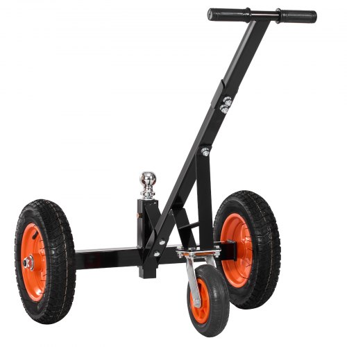 Trailer-dolly, 1000 lbs næsevægtskapacitet, 14x35,6 cm dæk, kulstofstål