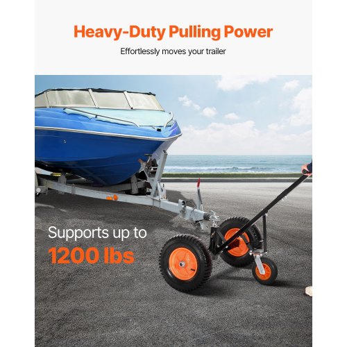Trailer Dolly, 386,1x386,1x100,1 cm, Kulstofstål