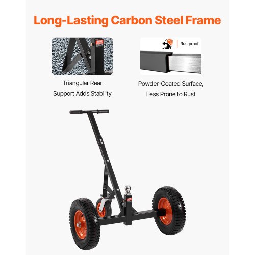 Trailer Dolly, 386,1x386,1x100,1 cm, Kulstofstål