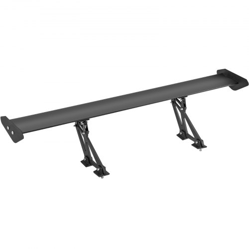 Bagspoiler GT-stil Justerbar 110,6x22x28 cm Sort, Aluminiumlegering