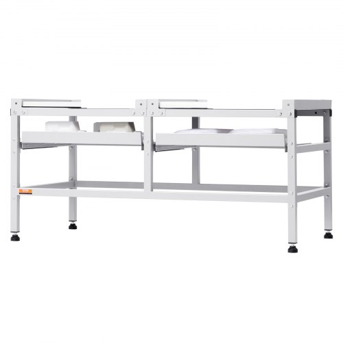 Vaskemaskinestativ, 123x63,5x62,5 cm, Sølv, Kulstofstål Vaskemaskinestativ, 123x63,5x62,5 cm, Sølv, Kulstofstål