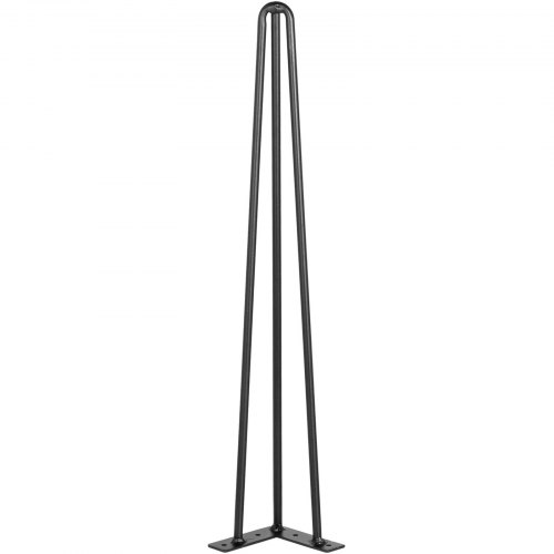 Pöydänjalat, Hairpin 3-tangot, 45,7 cm, musta, hiiliteräs