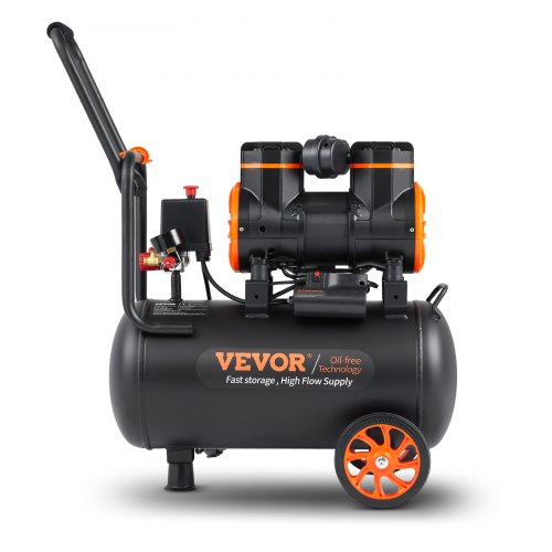 Luftkompressor 23,8 L 1450W 64x33x73 cm Ultra Støjsvag Oliefri