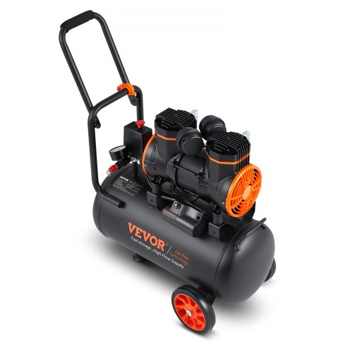 Luftkompressor 23,8 L 1450W 64x33x73 cm Ultra Støjsvag Oliefri