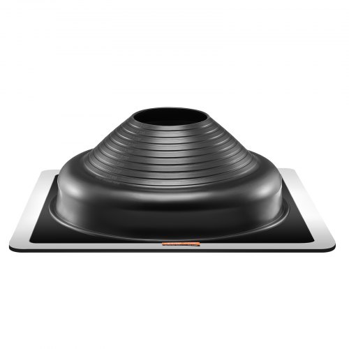Kattoputken läpivientikumi, 2 kappaletta, 49.5x49.5x16.5 cm, musta, EPDM-materiaali