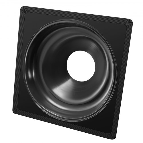 Tagrørsinddækning, 2 stk., 49,5x49,5x16,5 cm, Sort, EPDM-materiale