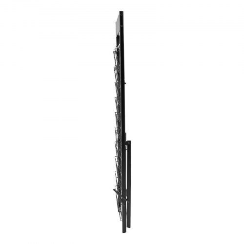Brochure Display Rack, 490x333x1545 mm, Sort, Metal