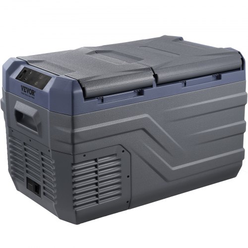 Auton jääkaappi, 25 L kaksiosainen kannettava pakastin, 61,8x37,6x37,2 cm, säädettävä lämpötila