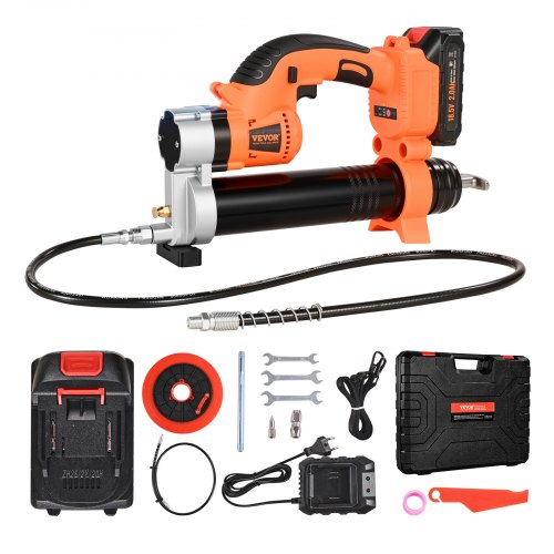 Johdoton rasvaprässi 37x21x7,5 cm 20V 8000 PSI, sähkötyökalu