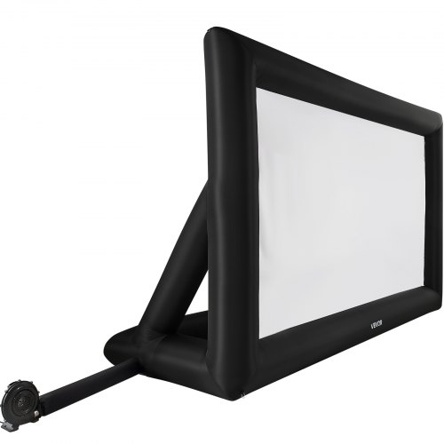 Oppustelig filmlærred 513x185x330 cm hvid, vaskbart stof, udendørs underholdning