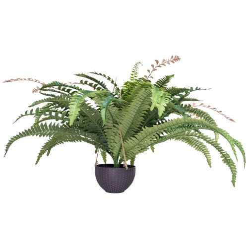 Kunstig bregne, 95x50 cm grøn, hængende kunstig plante, silke stof