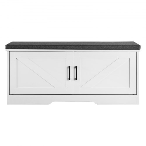 Kenkäsäilytyspenkki, 100x35.5x46 cm, valkoinen, säilytys