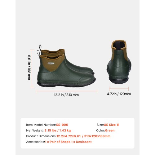 Dame Deckstøvler, 31.5x11.5x16 cm, Vandtæt gummi, Isoleret