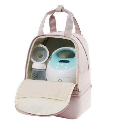 Rintapumppureppu, 27x24x34 cm, vaaleanpunainen, eristetty säilytys