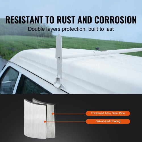 Tagbøjle til varevogn, justerbar 1200x2000 mm, legeret stål
