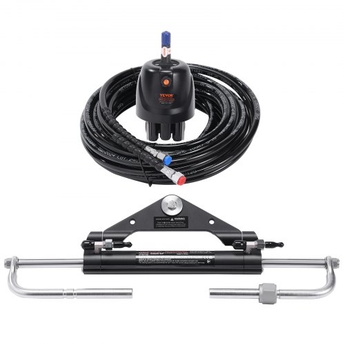 Hydraulisk påhængsstyringssæt, 610 cm slange, til både, marinesystem