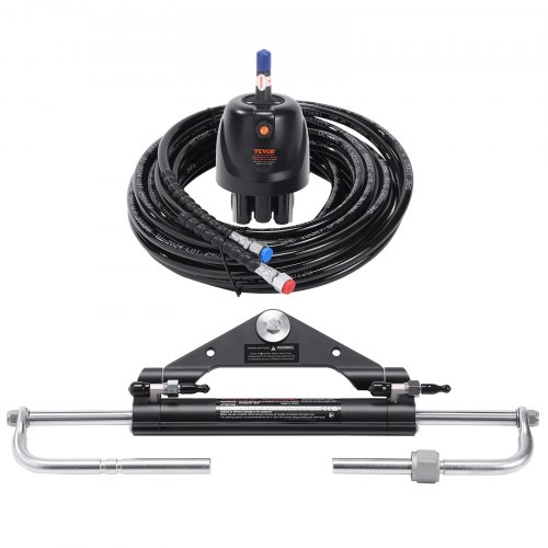 Hydraulisk påhængsstyringssæt, 150HK, 26 ft slange, marine, styresystem