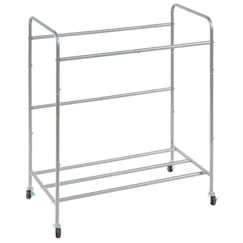Tvättsorteringsvagn, 76,5x40,6x86,5 cm, Förvaring, Metall, 4 avtagbara påsar