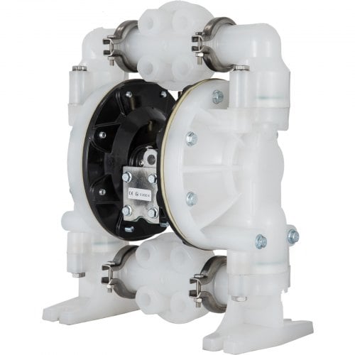 Dubbelmembranpump, 25,4x25,4 mm, Polypropylen, För kemikalieanvändning