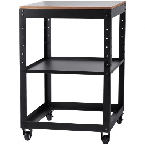 Planterstativ 70,3x60,3x90 cm Sort Justerbar Højde Opbevaring Stål
