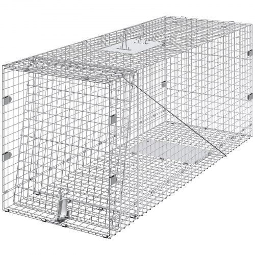 Dyrefælde, 127x50,8x66 cm, galvaniseret jern, sammenklappelig