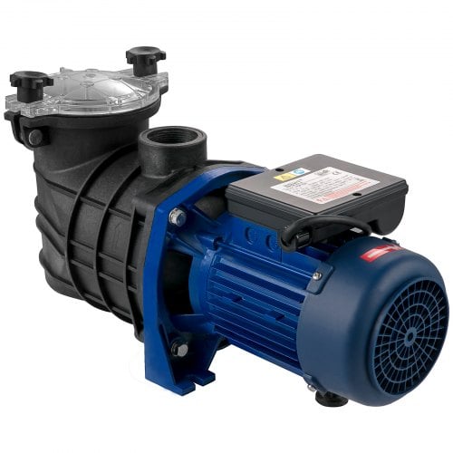 Poolpumpe, 750 W 15000 L/t med filterkurv, 50 mm indløb/udløb, poolfilterpumpe