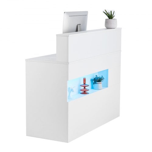 Reception Skranke, 120x47.5x100 cm, Hvid