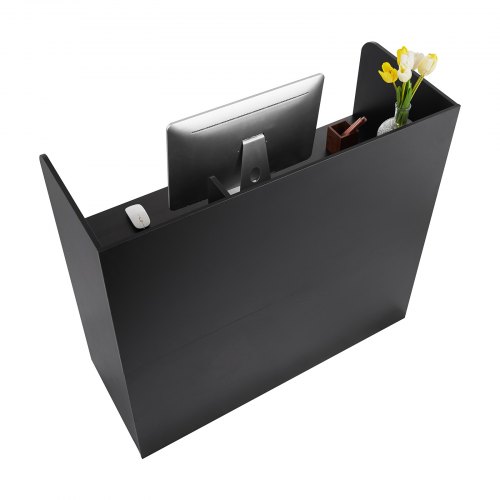 Reception Skranke, 120x48x110 cm, Sort, Opbevaring