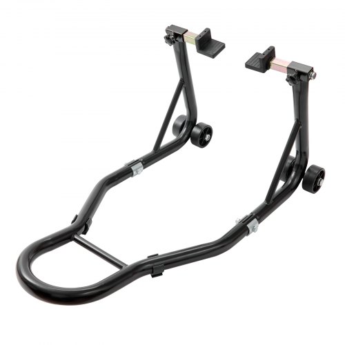 Motorcykel baghjulsstativ, 55x78x34,5 cm, sort, kraftigt stål
