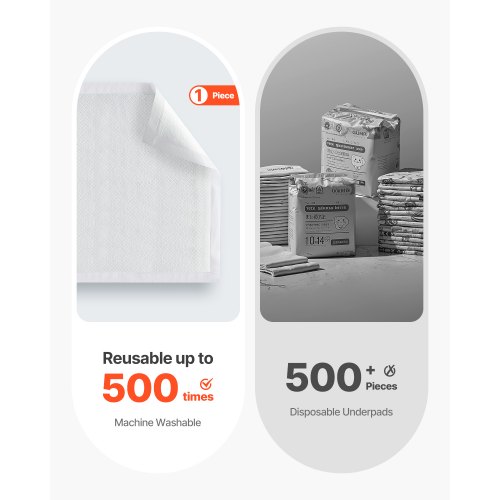 Engangsunderlag, 53,3x91,4 cm, Superabsorberende, 5-lags beskyttelse