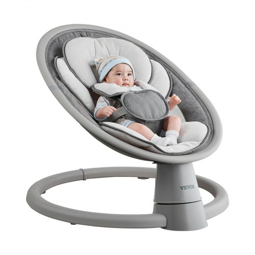 Babygynge, 69x61x52 cm, Bærbar, Justerbar, Bluetooth Musik