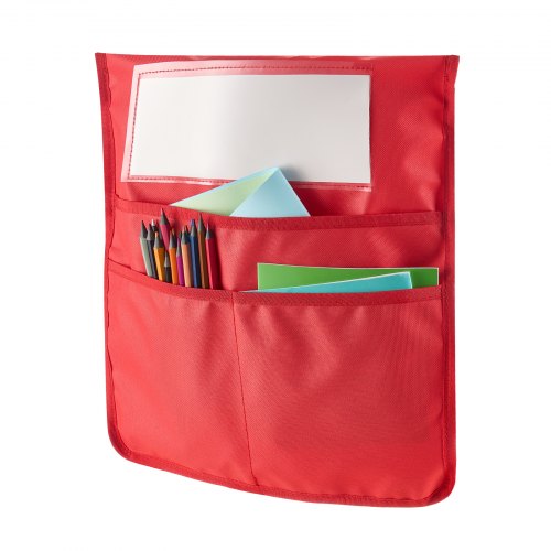 Stoleryg-organizer 35,6x38x0,22 cm Rød/Orange/Gul/Grøn/Lilla/Blå, stof