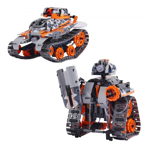 STEM byggesæt, 5-i-1 fjernstyret robot/bil/tank, 240x166x160 mm, pædagogisk