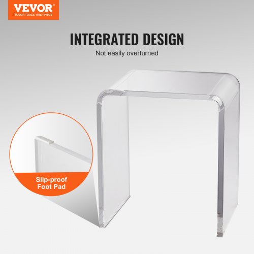 Sidebord, 41.5x30.5x46 cm, Transparent, Akryl
