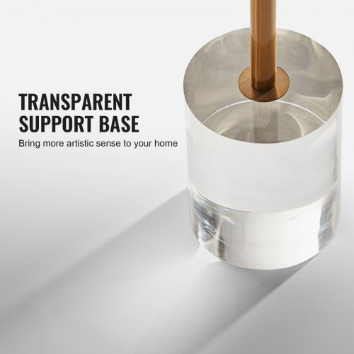 Sidebord, Rundt Akryl, 30,2x30,2x54,3 cm, Transparent