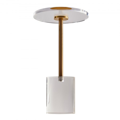 Soffbord, Rundt Akryl, 30.2x30.2x54.3 cm, Transparent