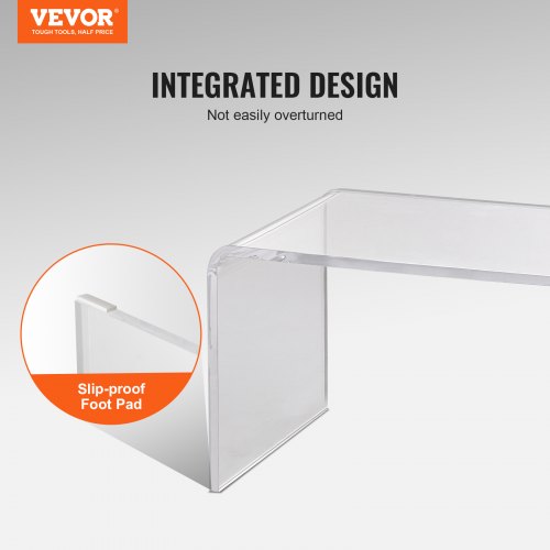 Sofabord, 81.3x40.1x41.4 cm, Transparent, Akryl