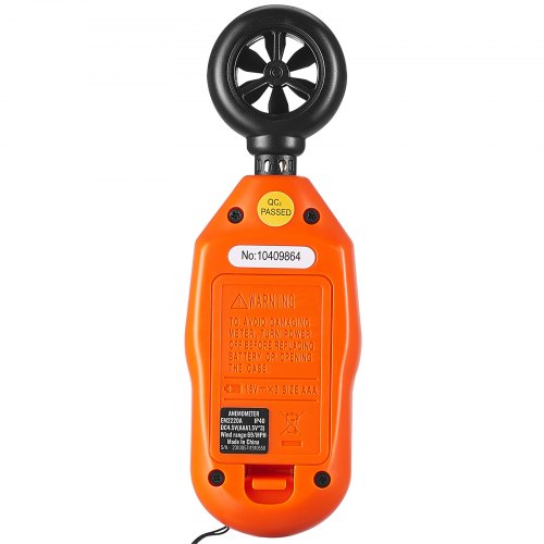 Anemometer, Digital vindhastighedsmåler, 16,3x5,4x3,2 cm, håndholdt