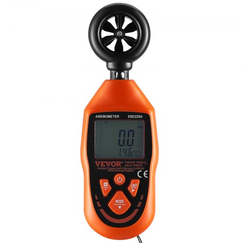 Anemometer, Digital vindhastighedsmåler, 16,3x5,4x3,2 cm, håndholdt
