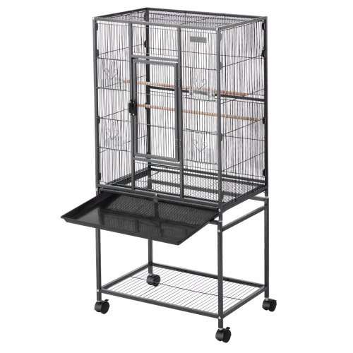 Fuglebur, 62,5x42,5x137 cm, smedejern, fladt top