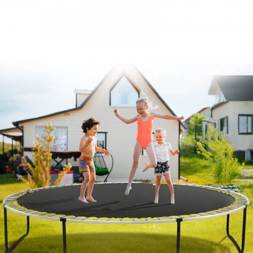 Trampolinmåtte, Udskiftningsspringmåtte 408 cm, Sort, UV-resistent materiale