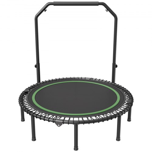 Mini-trampoliini, 129,5 cm kuntorebounder, säädettävä kahva, musta