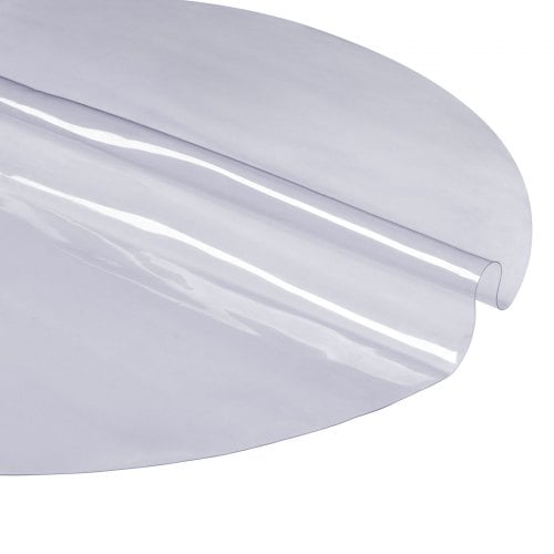 Pöydän suojus, 123 cm pyöreä, 1,5 mm PVC, läpinäkyvä