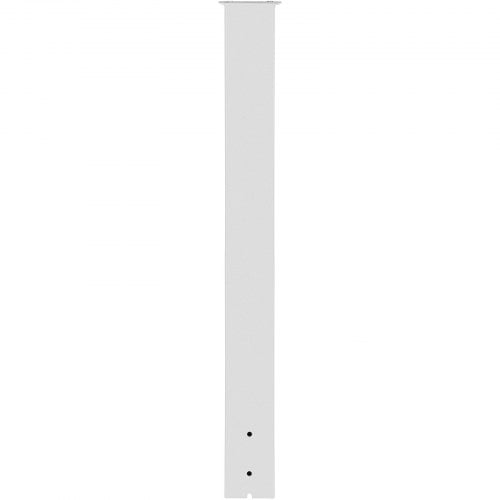 Postkasse Stander, 109,5 cm Højde, 12,5x12,5 cm Base, Hvid, Stål