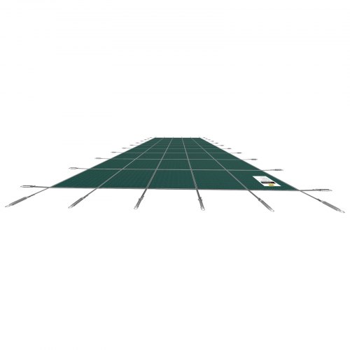Poolskydd 4,27x7,92 m Grön, Nät, Utomhus