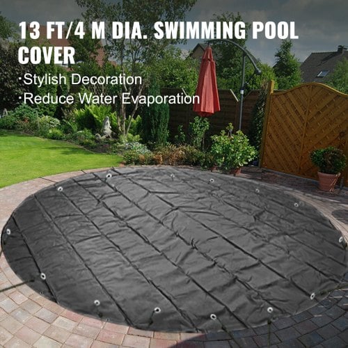 Pool sikkerhedscover, 400x400 cm, kul, PVC