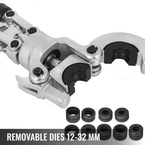 Hydraulisk presseværktøj 12-32 mm stål håndholdt, rørpresning