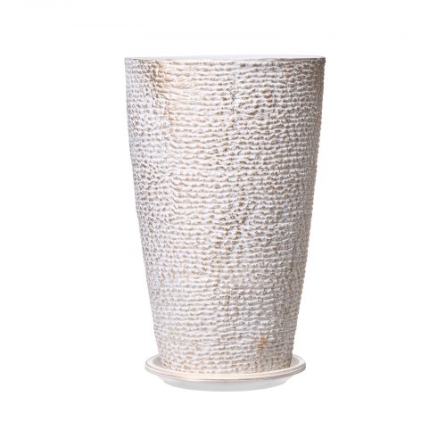 Udendørs Plantesæt, 33x33x53 cm, Beige, Stenfinish