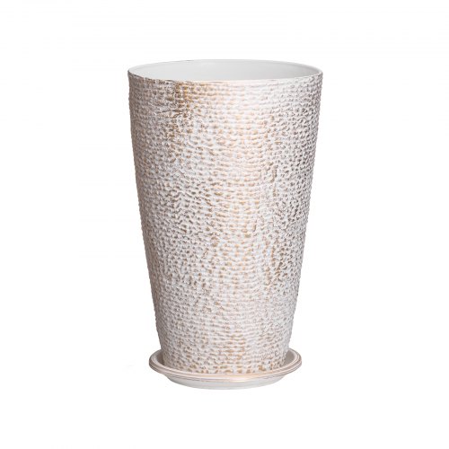 Udendørs Plantesæt, 33x33x53 cm, Beige, Stenfinish