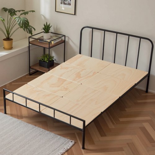 Bunkie Board, 180x130x1 cm, lysebrun, træmadrasunderstøtning